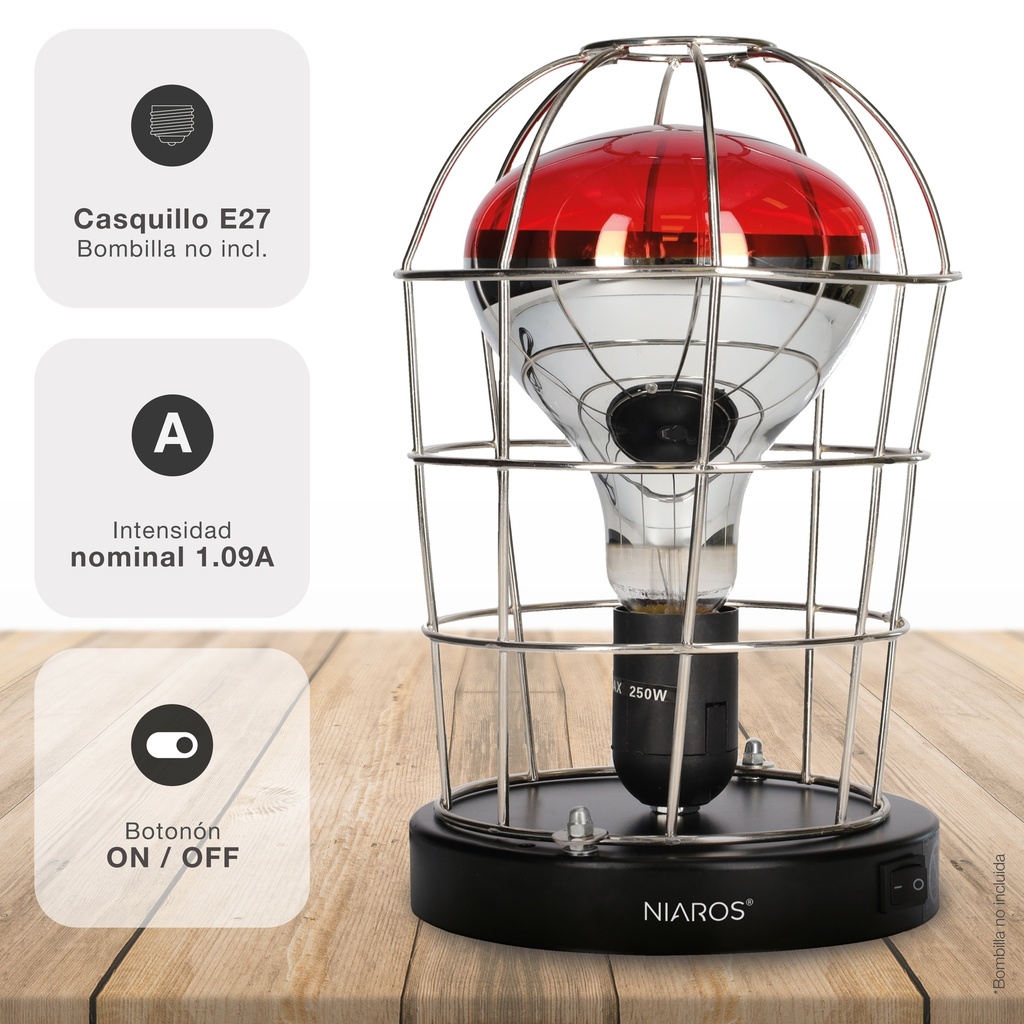 Estufa infrarrojos Solila Máx. 250W