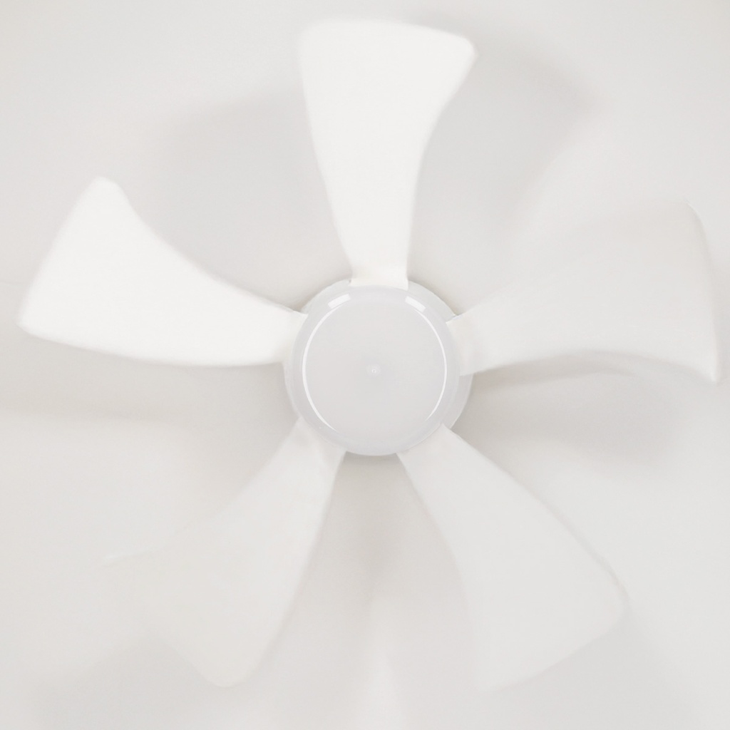Mini ventilador techo Oristán con luz CCT regulable y mando Ø40 5 aspas DC Blanco 