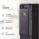 Radiador de aceite 7 elementos Durasil con mando Máx. 1500W