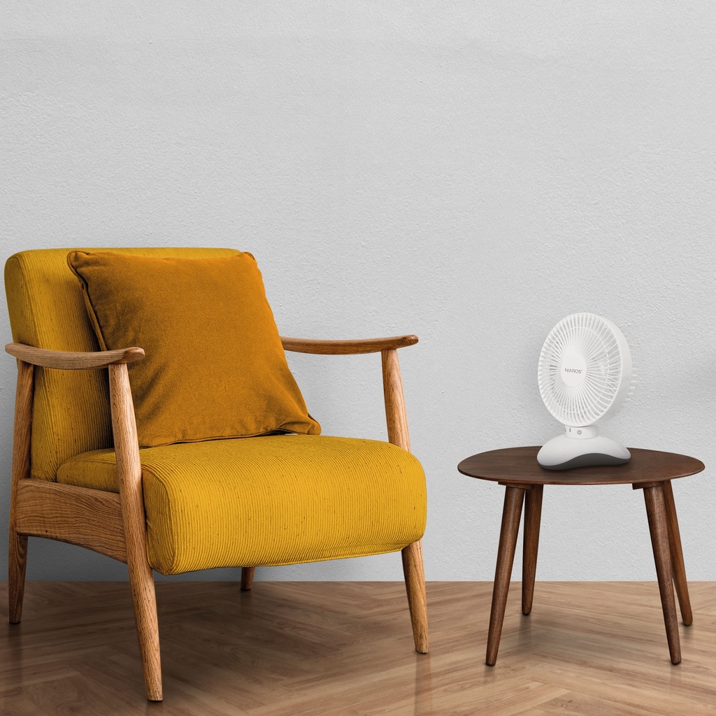 Ventilador sobremesa Zawadi Ø18cm 5W motor DC Blanco 