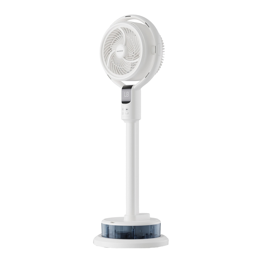 Ventilador vaporizador de pie Torbali Ø26cm 50W Blanco 