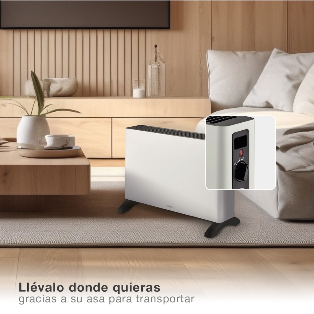 Calefactor eléctrico convector Selatin Máx. 2000W Blanco 