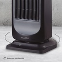 Calefactor eléctrico vertical giratorio cerámico Tanbar con mando y temporizador Máx. 2000W
