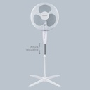 Ventilador de pie Nametil Ø43cm 45W Blanco