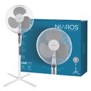 Ventilador de pie Makena con temporizador Ø43cm 45W Blanco 