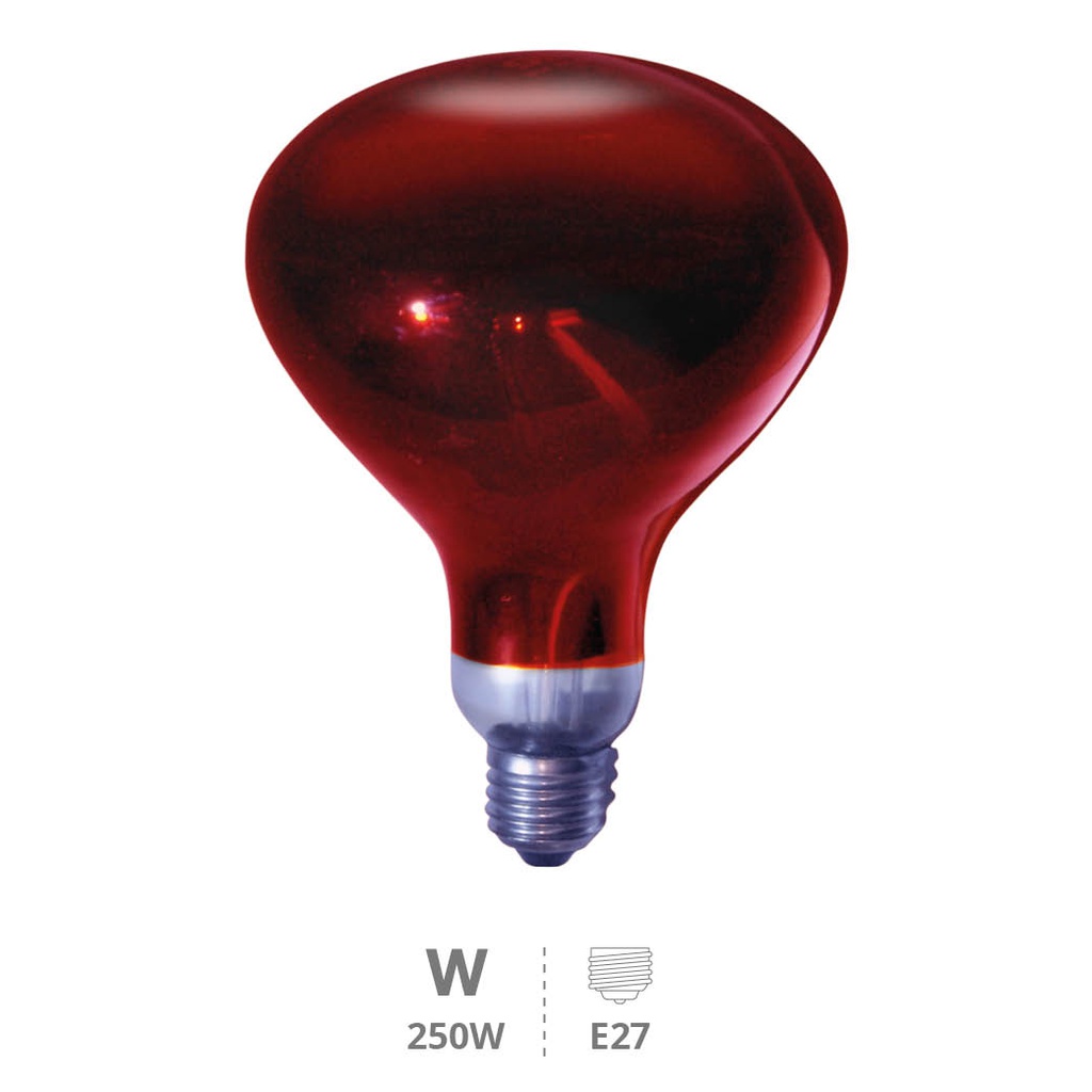 Infrared bulb Ø115mm E27 Max. 250W