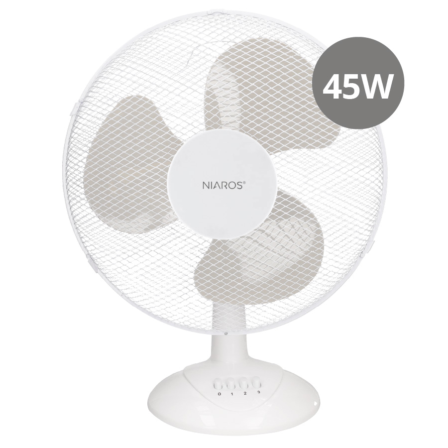 Ventilador de mesa Lindi Ø43cm 45W Branco