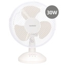 Ventilador sobremesa Lindi Ø28cm 30W Blanco