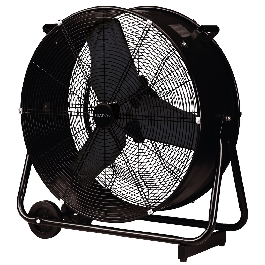 Ventilador metálico de suelo Bampa Ø70cm 250W Negro
