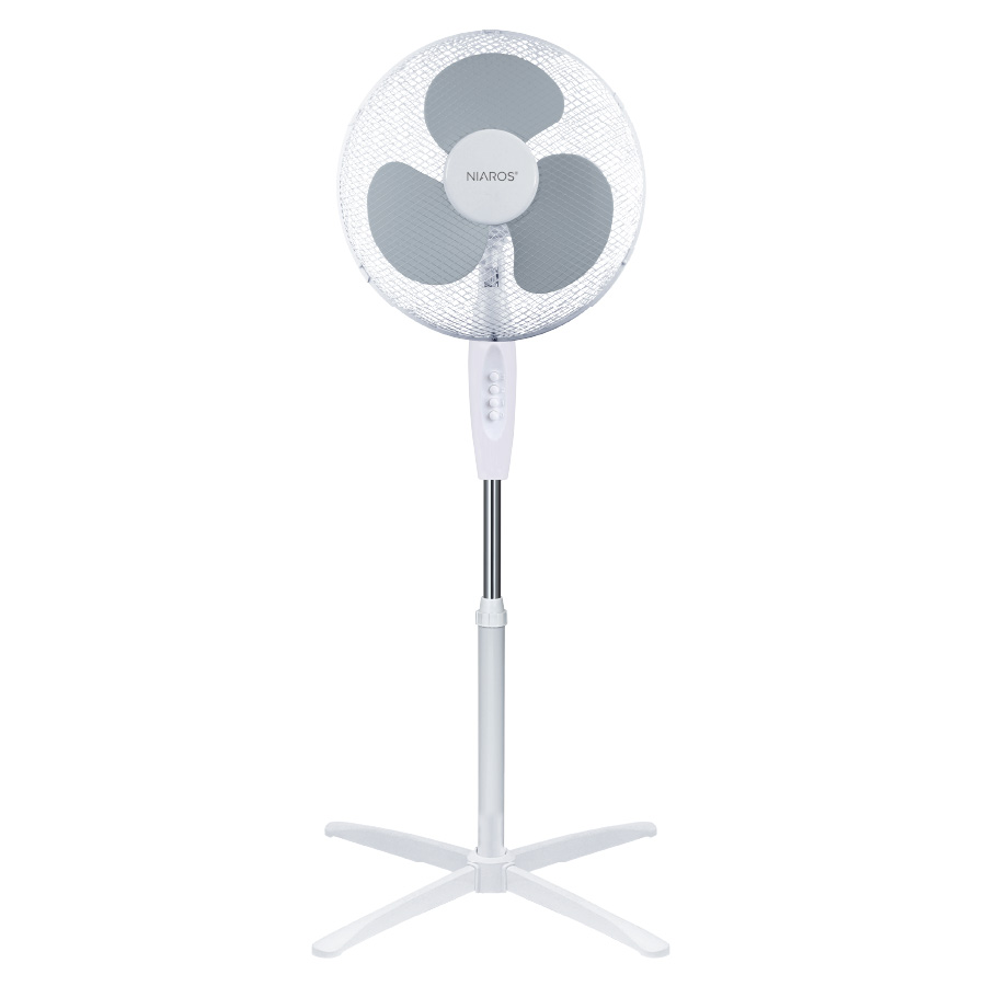 Ventilador de pé Nametil Ø43cm 45W Branco