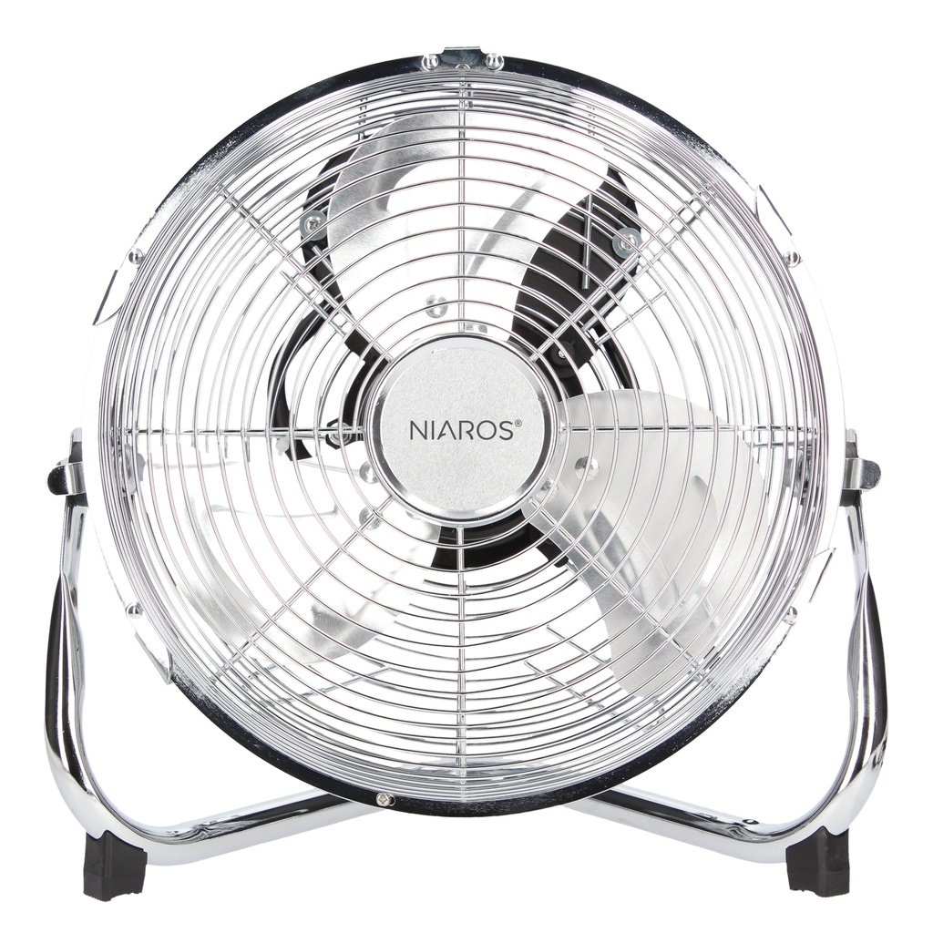 Floor fan 28cm Ø 50W Metallic