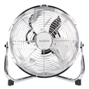 Floor fan 28cm Ø 50W Metallic