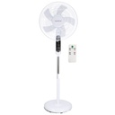 Lungra stand fan with remote control and timer Ø43cm 50W White