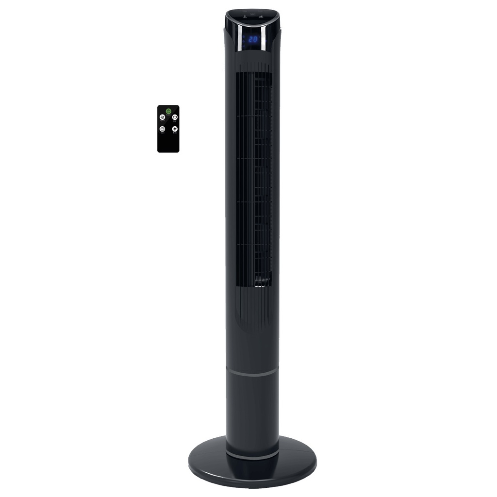 Kodima tower fan with controller 45W Black