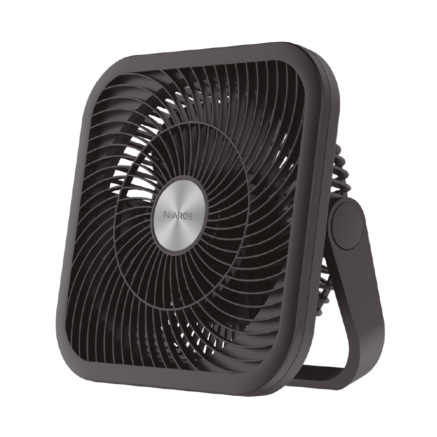 Ventilador portátil Rayna multifunción 25cm 9W Negro