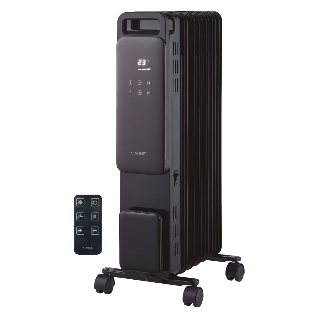 Durasil oil filled radiator with remote control 7 fins Max. 1500W