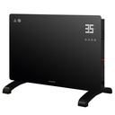 Radiador convector de cristal inteligente Zanthus Máx. 1500W Negro