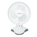 Ventilador de mesa Zawadi Ø18cm 5W motor DC Branco