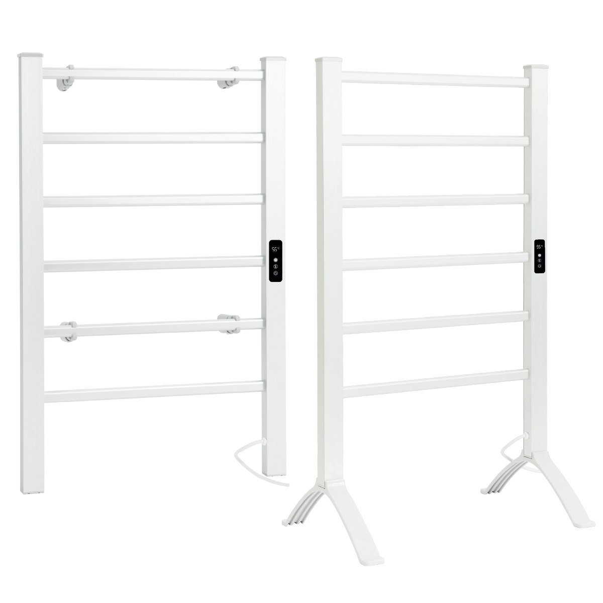Toallero eléctrico 2 en 1 Hadim con temporizador Máx. 100W Blanco 