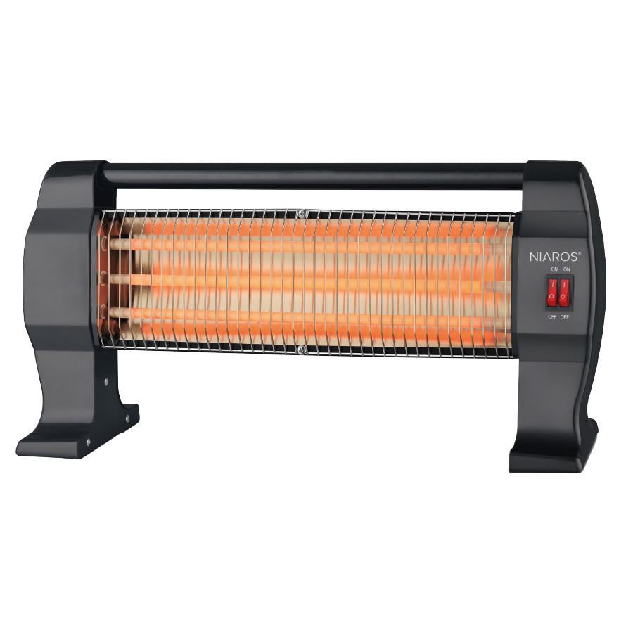 Aquecedor de pedestal quartzo Baram Máx. 1200W Preto