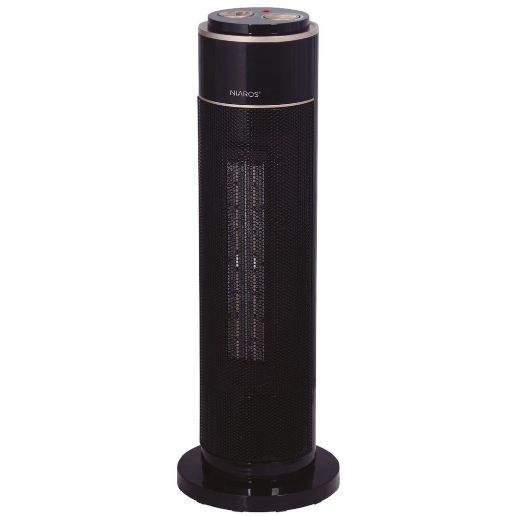 Calefactor eléctrico vertical giratorio cerámico Rinne Máx. 2000W 